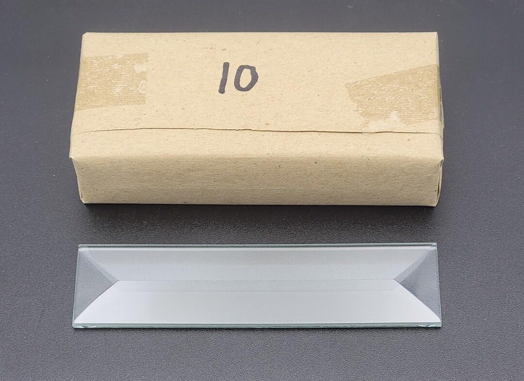 10 1x4 Inch Beveled Top Flat Back Bevels Stained Glass Supplies Clear ...