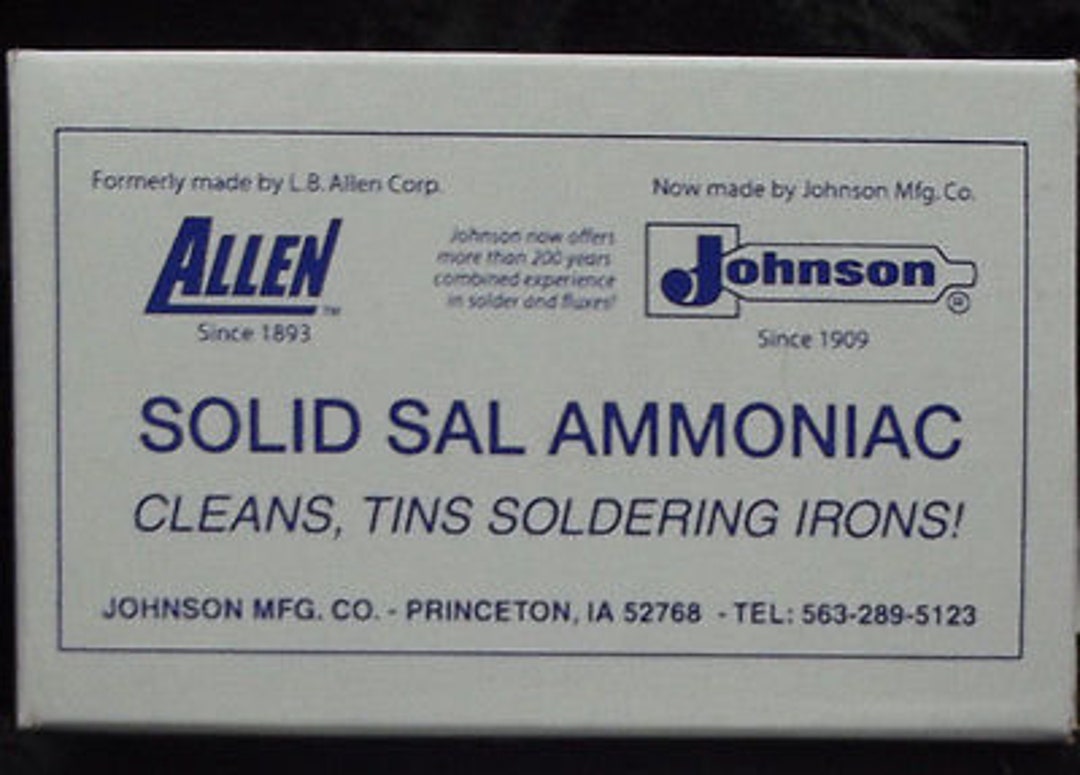 SAL AMMONIAC Stained Glass Soldering Iron Supplies Tinning Etsy