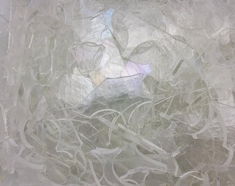 Cinco libras 90 COE CLEARS Paquete de chatarra Bullseye Glass Fusing