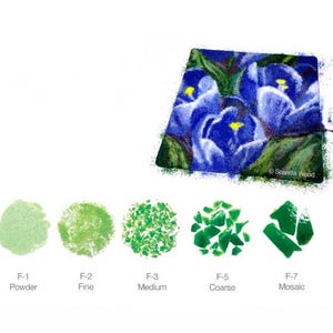 F1 200 Ópalo blanco en polvo 96 COE Frit Frasco de 8.5 oz Suministros para fusión de vidrio OGT Fusible imagen 4