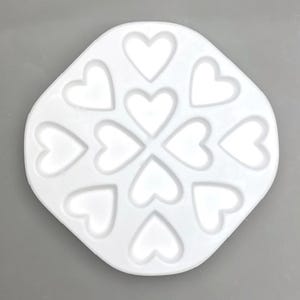 12 Hearts Glass Casting Fusing Mold LF241 Creative Paradise