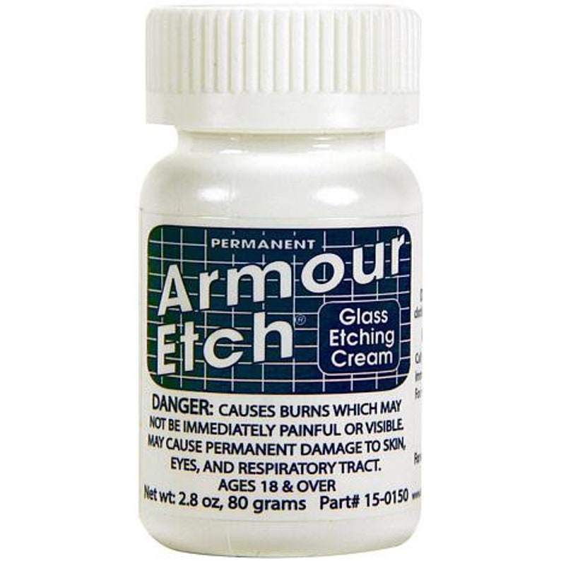 ARMOUR ETCH Glass Etching Cream 2.8 Oz Small Fusing Supplies Etsy