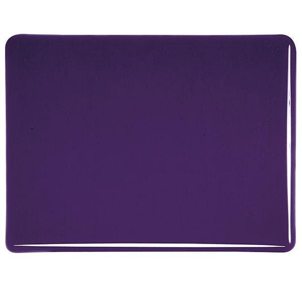 Very Dark! 1128 Deep Royal Purple Transparent 90 COE Bullseye Fusing Glass Sheet 5x5 inch 3mm 90COE