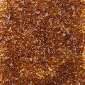 F5 1108 Medium Amber Transparent COARSE 96 COE Frit 8.5 oz Jar Glass Fusing Supplies System 96 OGT Fusible