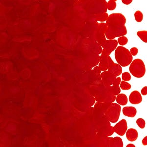 0124 Red Opal 90 COE COARSE Full Jar One Pound Bullseye Frit Glass Striker Fusible