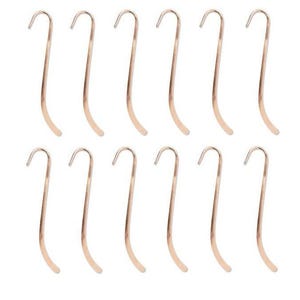 12 Copper Finish Bookmarks 4.75" BEADSMITH Beading Supplies BKMK475CP Shepherd's Hook Book Mark