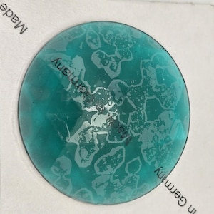 Teal Green Blue Extra Large 50mm Faceted Jewels German Made High Quality