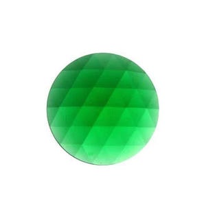 Green Extra Large 50mm Faceted Jewels German Made High Quality