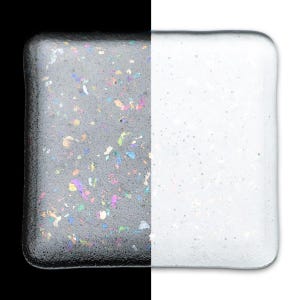 1101 Clear Transparent Iridized Medium Full Jar 16 ounces 90 COE Bullseye Frit Fusing Supplies Glass 90COE Fusible