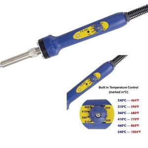 Hakko FX-601 Temperature Control Soldering Iron For Stained Glass 67 Watts