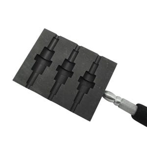 GRAPHITE Paddle Large Art Deco Bead Shaper 3 Sizes 9.75&quot; Long Hot Glass
