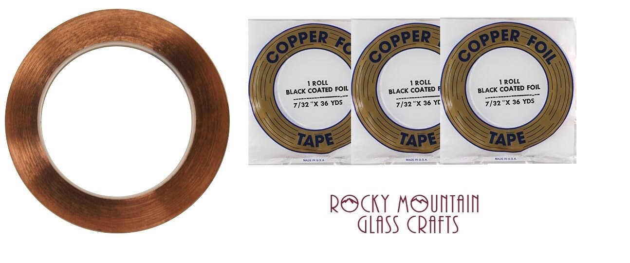 Copper Foil Tape, Silver Backed. 1/4 wide. Stained Glass, Jewelry & M –  GlassCompositions