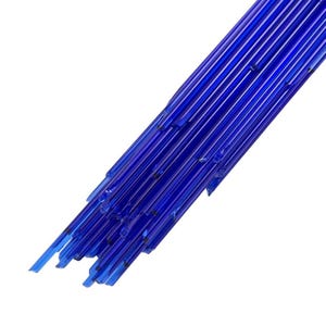 Dark Blue Transparent STRINGERS Full Tube Oceanside Glass and Tile Spectrum System 96 COE 5 Ounces 136 Fusible