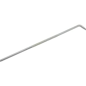 May include: A silver metal pick tool with a pointed end and a bent, angled tip. The handle has a textured, diamond-patterned grip. The tool is designed for precision work and is set against a white background.