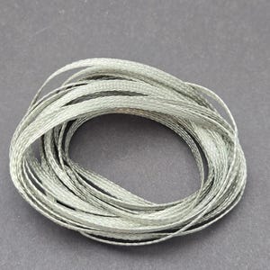Braided Tinned Copper Wire 10 feet 1/8" Wide Reinforce Stained Glass Panels