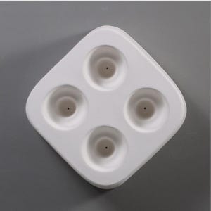 Little Fritters 1.25" Round Knobs Mold Great for Small Glass Kilns 5x5" USA Pulls