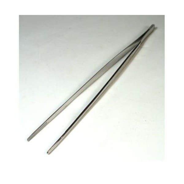 12" Blunt Serrated Tweezers Stainless Steel Lampworking Hot Glass Supplies Tools