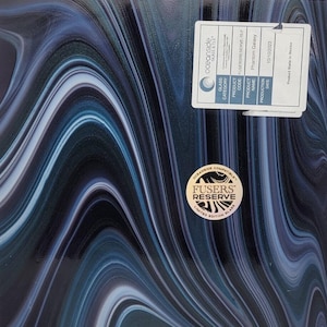 FR70 Fuser's Reserve PHANTOM GALAXY 6 x 6 inch 96 COE Glass Sheet Fusible