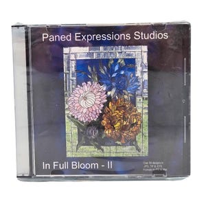 Paned Expressions In Full Bloom II Pattern Book on CD Flowers Floral