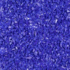 F5 2306 Dark Blue Opal COARSE 96 COE Frit 8.5 oz Jar Fusible