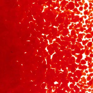 0124 Red Opal 90 COE MEDIUM Full Jar One Pound Bullseye Frit Glass Fusible