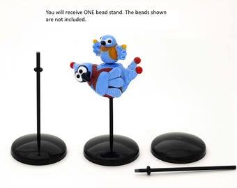 Quality Bead stand Holder Display for Lampworked Beads 2 Part Stand With O-Ring