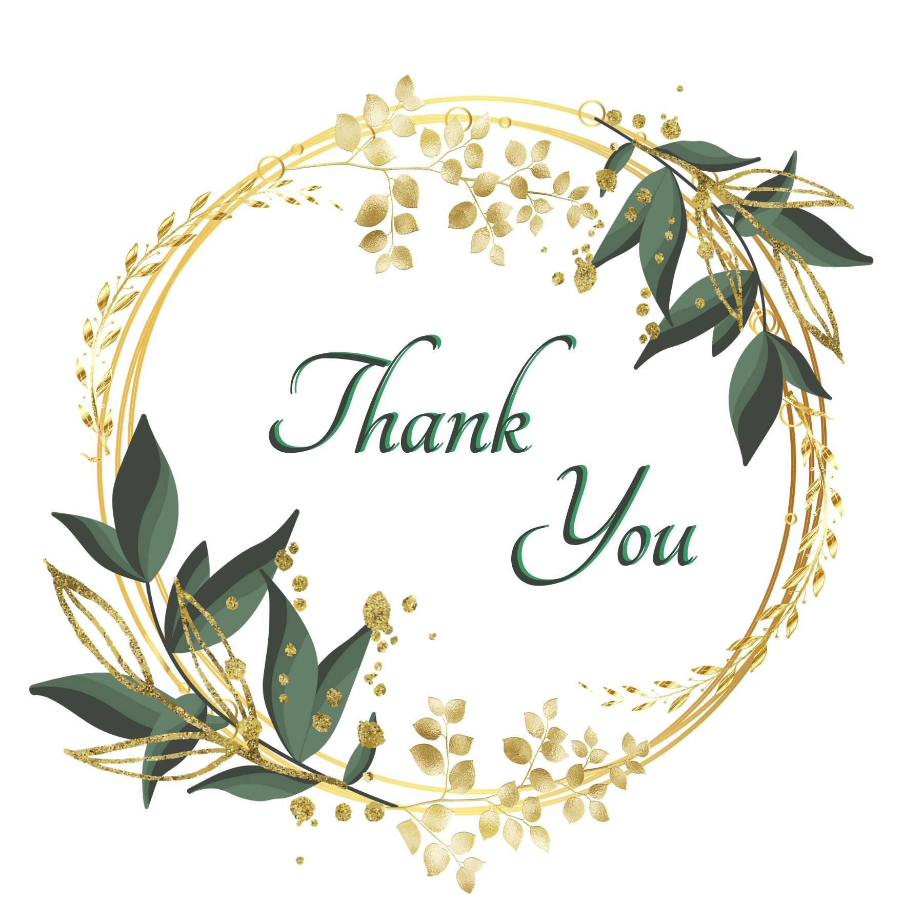 Thank You Greeting Card Pack of 1 or 3 Etsy