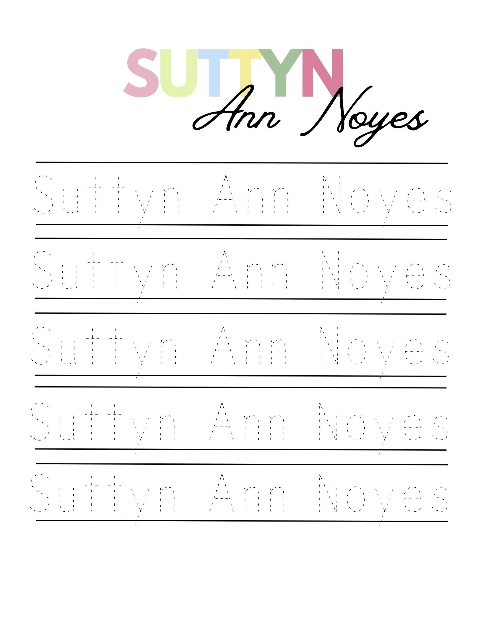 Custom Name Tracing Poster for Toddlers and Pre-k - Etsy