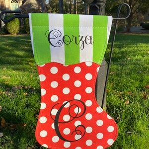 Stocking garden flag, stocking mailbox flag, Christmas stocking, Christmas flag, garden flag, mailbox flag