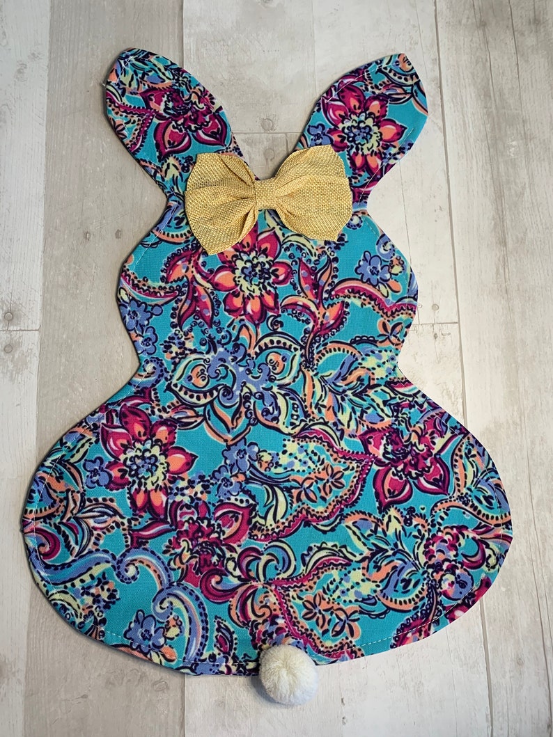 Personalized Lily Easter Bunny Mailbox Flag Spring Yard Etsy