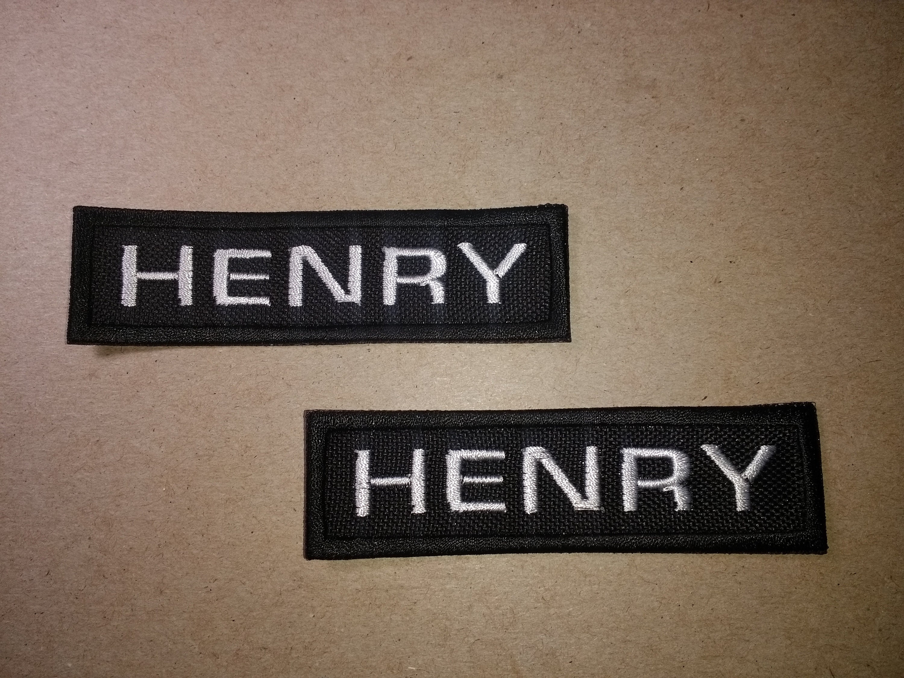 EMBROIDERED Custom Personalized Name Tape Patch Various Etsy UK