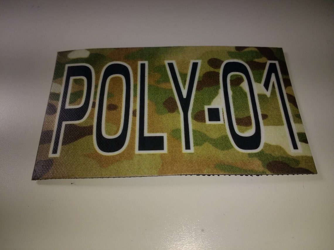 Personalised Custom Callsign Patch in Lopro POLYFLEX Durable Etsy