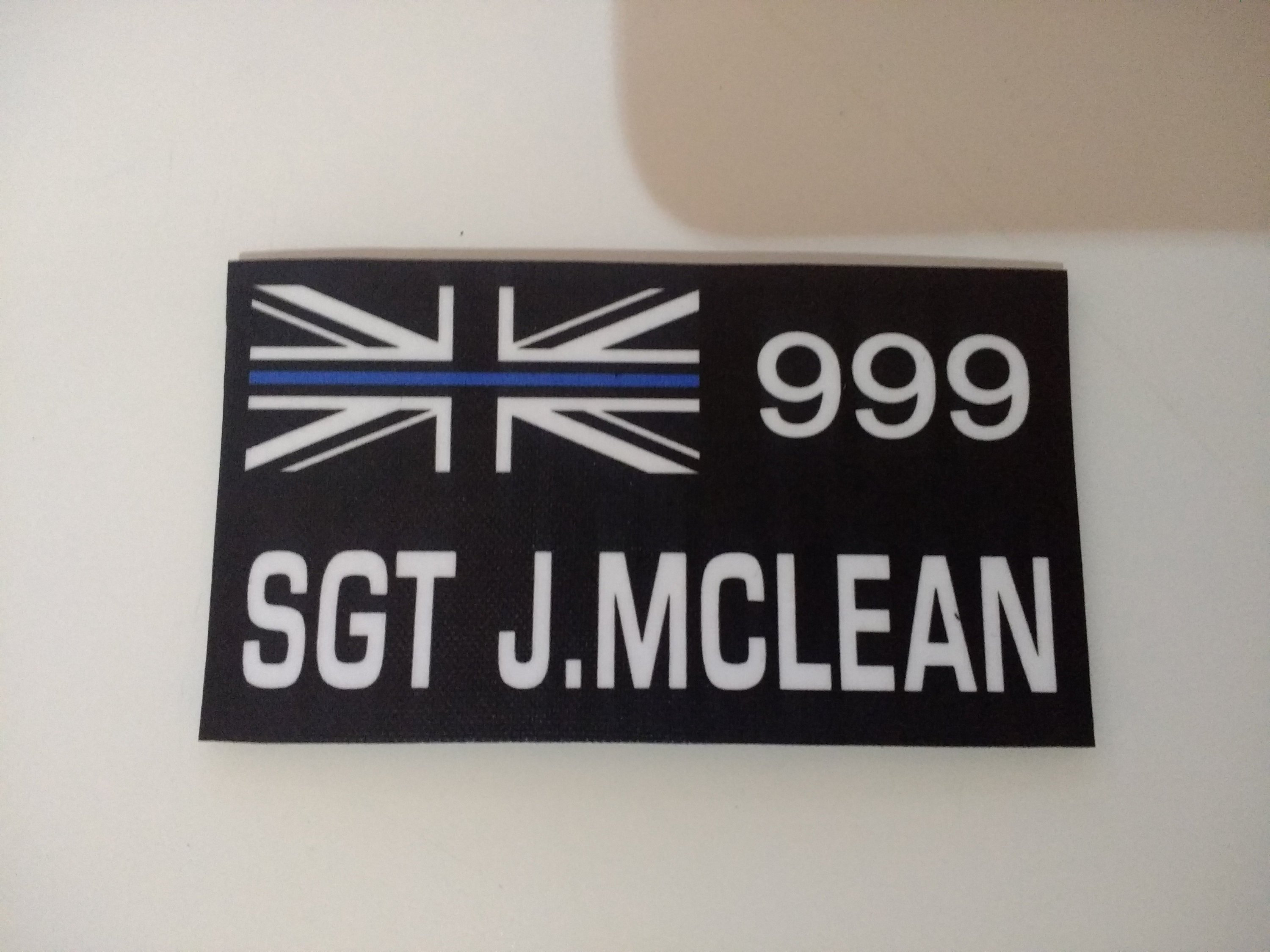 PERSONALIZED Thin Blue Line POLICE Zap Patch in New Lopro Etsy UK