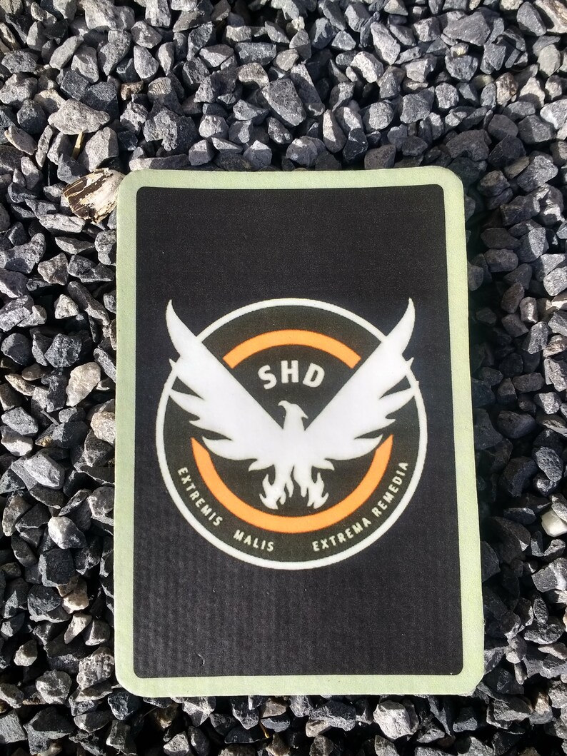The Division Shd Agent Patch Embroidered V4 Agent Elite Etsy