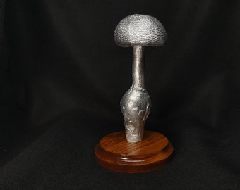 Medium Sized Amanita Rhopalopas Mushroom Cast in Aluminum