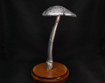 Tall Amanita Rubesens (Blusher) Mushroom Cast in Aluminum