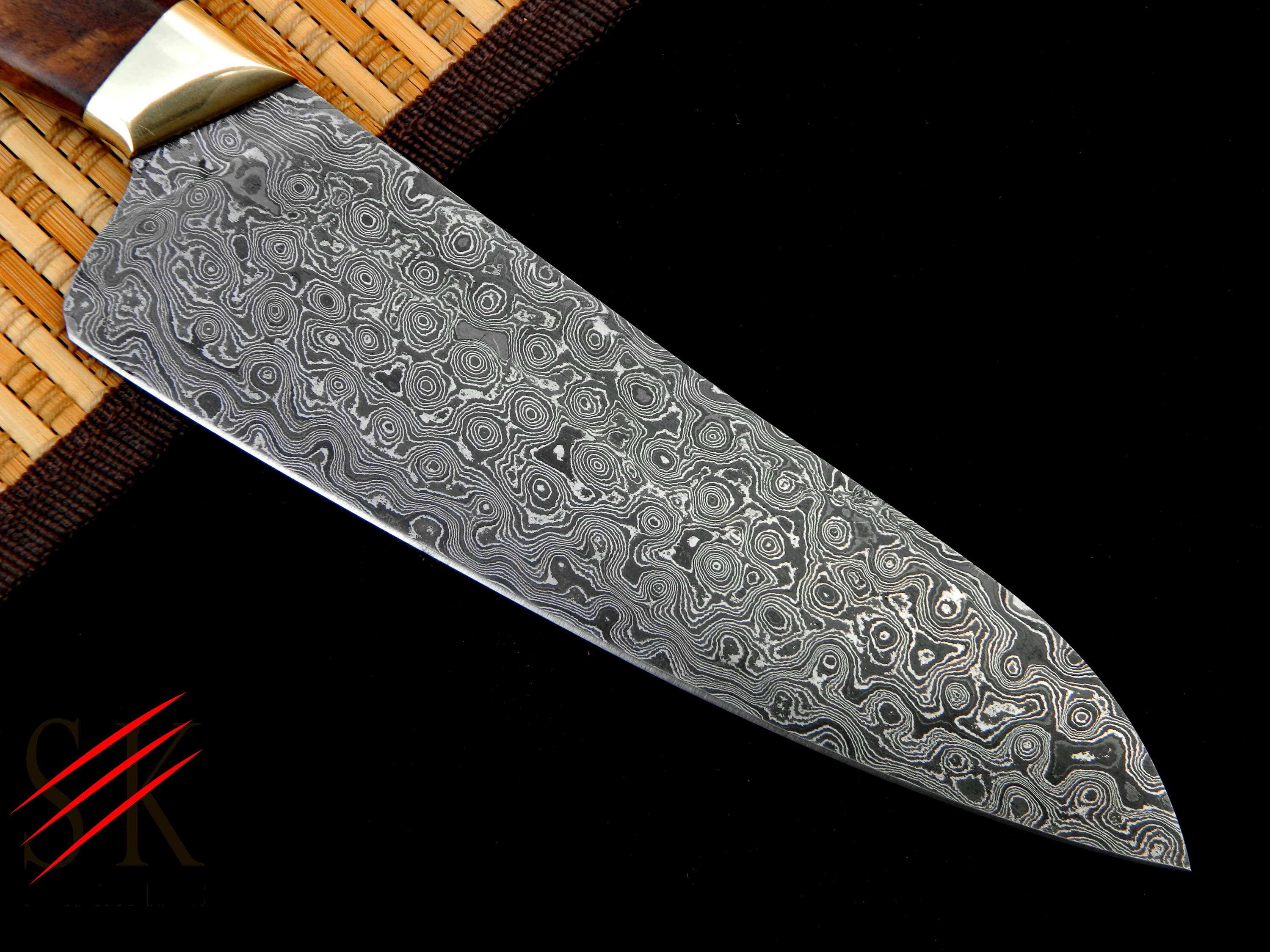 Premium Handmade Damascus Steel Santoku Chef Knife main image 0