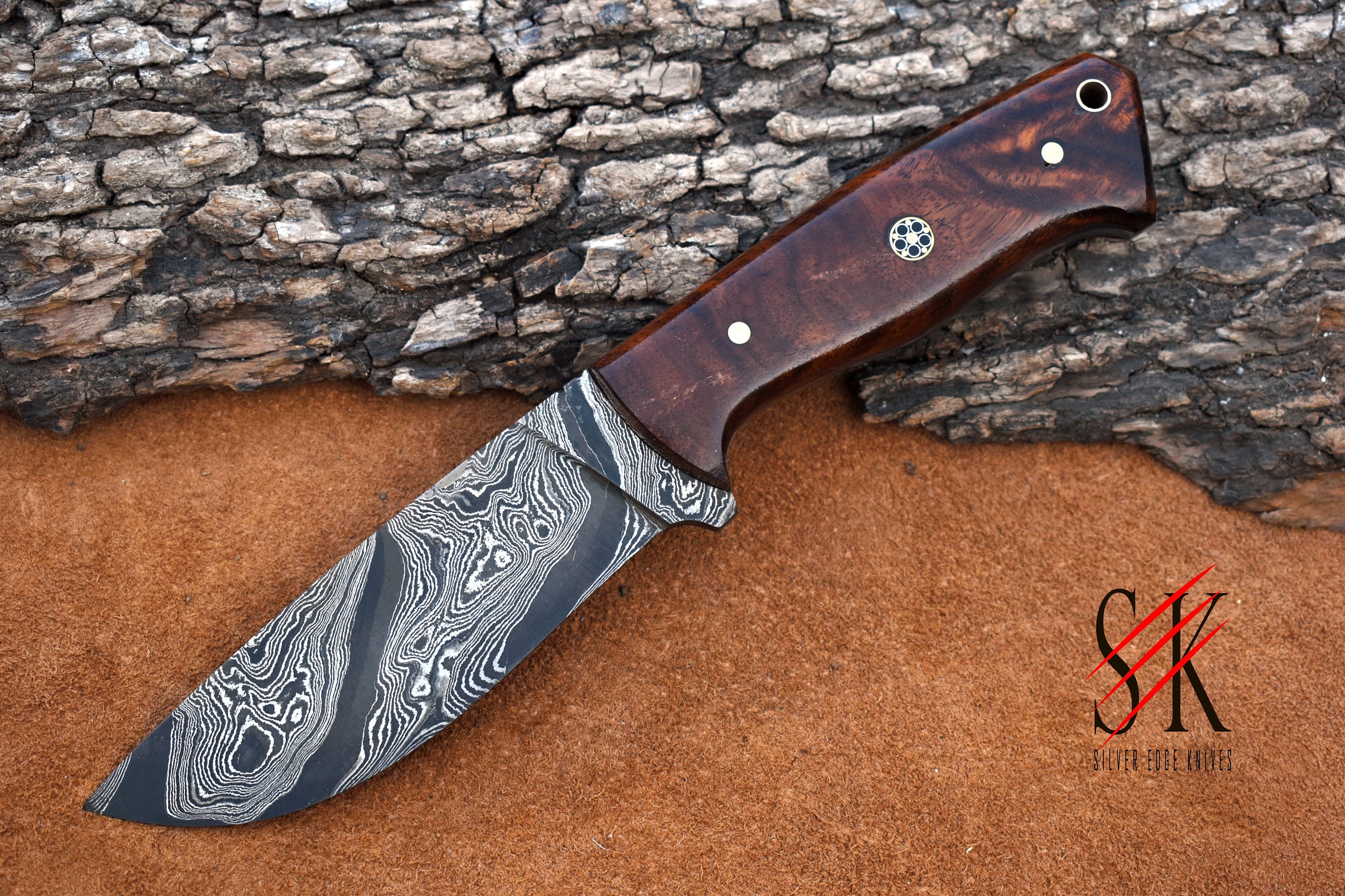 Buy Damascus Hunting Knife Online In India -  India