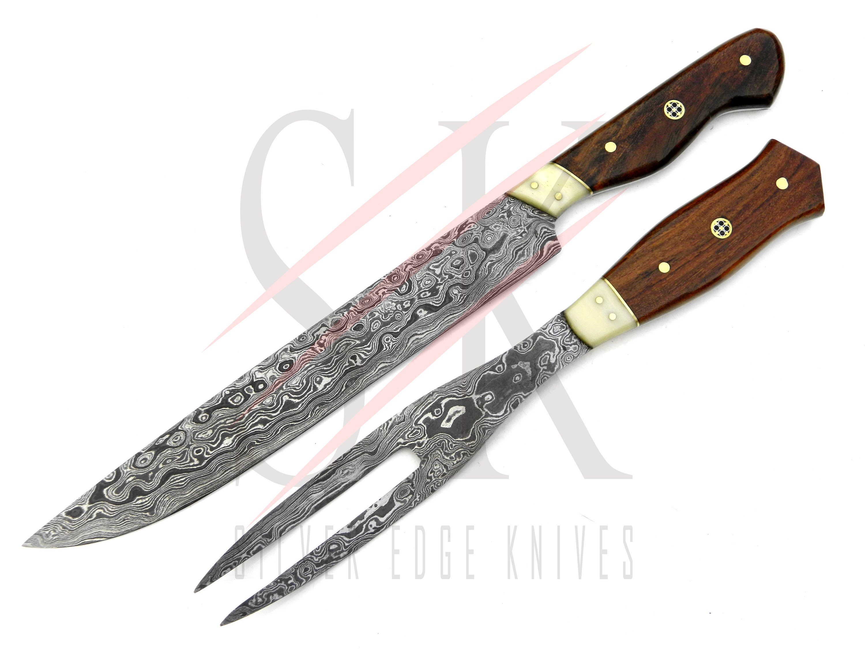 Damascus Steel Knives by Carved