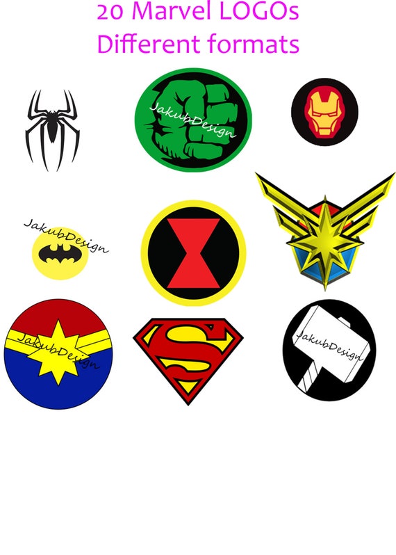 superheroes logo marvel avangers