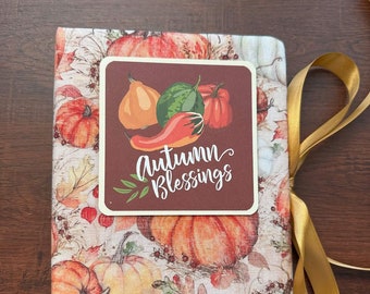 Autumn Blessings- beautiful autumn Thanksgiving photo album