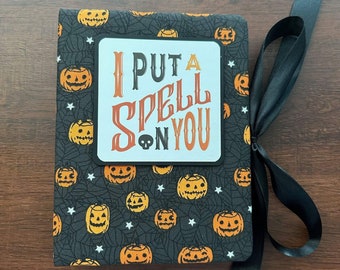 Handmade Halloween Photo Album – 'I Put a Spell on You'