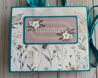 Flourish - Handmade Photo Album, Scrapbook Album, Memory book in retro style