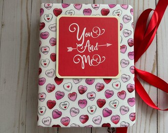 You and me - love photo album, album for a couple, love story, valentines day