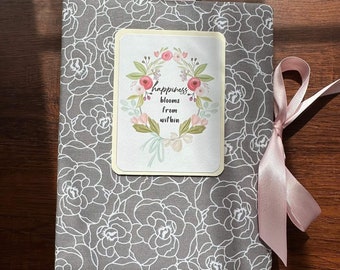 Happiness blooms from within- a Spring and Summer photo album, a Handmade Photo Album, a Scrapbook Memory book