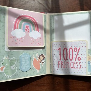 She's so lovely Handmade Photo Album, Scrapbook Memory book, princess photo album image 6