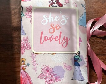 She's so lovely - Handmade Photo Album, Scrapbook Memory book, princess photo album