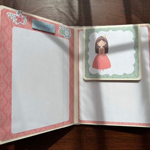 She's so lovely Handmade Photo Album, Scrapbook Memory book, princess photo album image 8