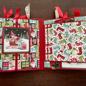 Merry and Bright classically decorated Christmas memory book image 3