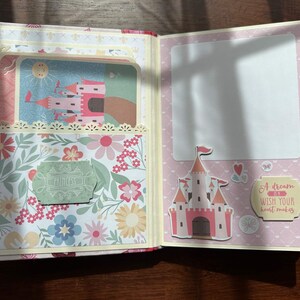 She's so lovely Handmade Photo Album, Scrapbook Memory book, princess photo album image 2